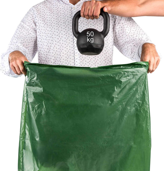 Sac poubelle 100 litres – Lot de 30 sacs solides, triple épaisseur et anti-fuite