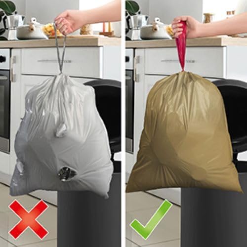 Sac Poubelle Anti-Odeur 30L – Rouleau de 8 Sacs Parfumés Orange Épicée