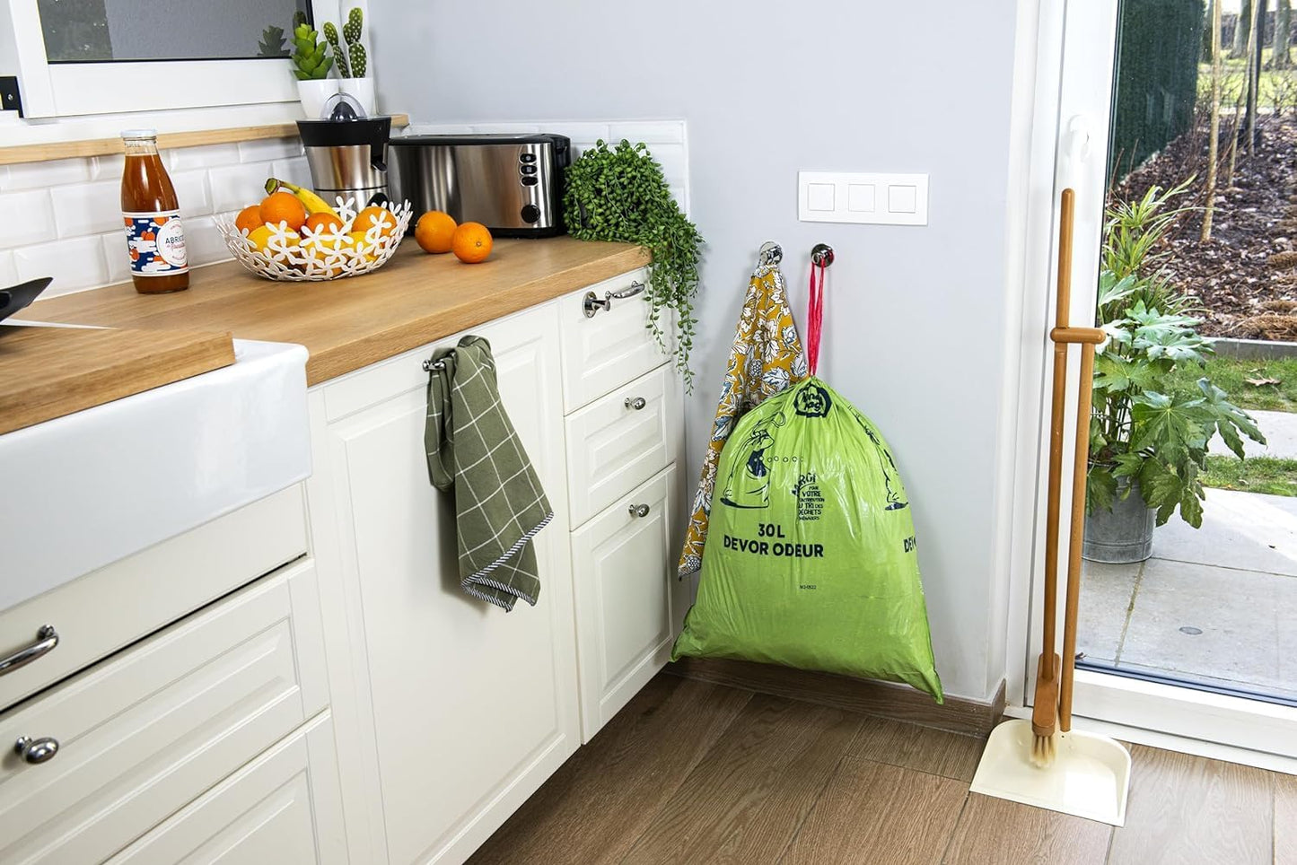 sac poubelle vert cuisine